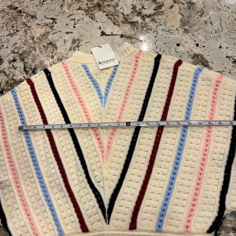 &merci stripe crew neck knit sweater - Picture 11 of 12